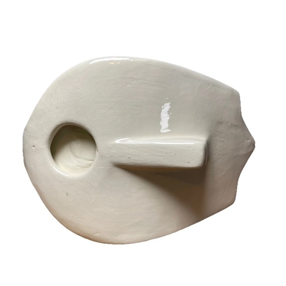 Vintage MCM White Ceramic Porcelain Swan Statue Sculpture Towel Holder - Picture 6 of 7